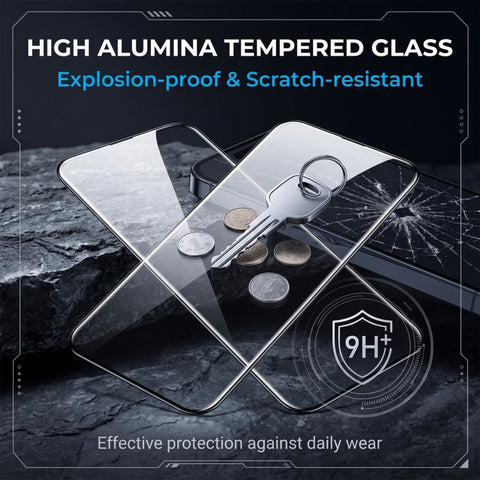 10pcs AR Anti-Reflection 300CC Electroplated High-Alumina Screen-Printed HD Tempered Glass Film, For iPhone Duo Outer Screen, For iPhone 18, For iPhone 18 Pro, For iPhone 18 Pro Max, For iPhone 17 Pro Max, For iPhone 17 Pro, For iPhone 17, For iPhone A...