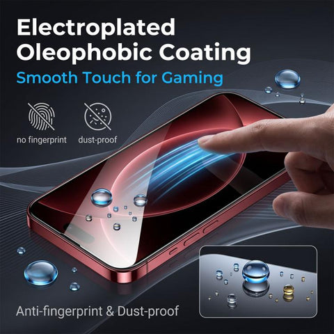 10pcs AR Anti-Reflection 300CC Electroplated High-Alumina Screen-Printed HD Tempered Glass Film, For iPhone Duo Outer Screen, For iPhone 18, For iPhone 18 Pro, For iPhone 18 Pro Max, For iPhone 17 Pro Max, For iPhone 17 Pro, For iPhone 17, For iPhone A...