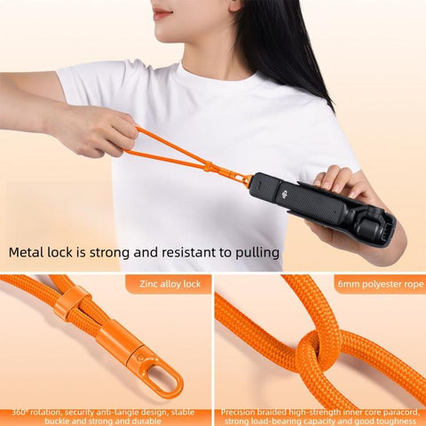 Anti-Loss Self-Locking Adjustable Camera Wrist Lanyard, For DJI Osmo Pocket 4 / 3