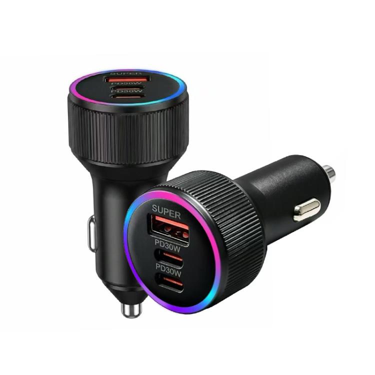 M31 Aluminum Alloy 85W PD30W x 2 + QC3.0 25W Multi Protocol Car Charger