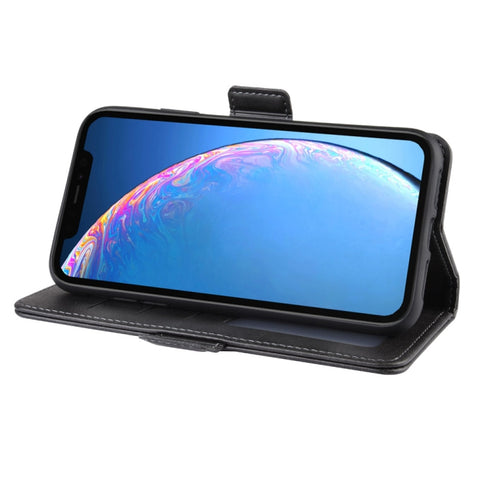 Wallet Stand Leather Cell Phone Case for iPhone XIR (2019)，with Wallet & Holder & Card Slots, For iPhone 11