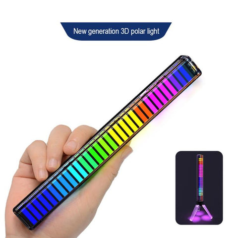 L026Z Music Sync Sound-activated Pickup Gaming Ambient Lamp with Illuminated Bracket, L026Z