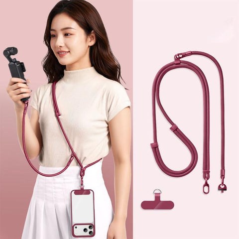 Adjustable Long And Short Anti-Loss 3-in-1 Crossbody Camera Strap, For DJI Osmo Pocket 4 / 3