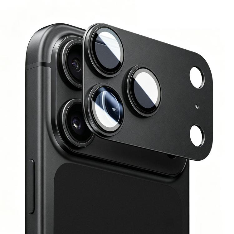 Kalebol Imitation Step-Style AR+AF Anti-Reflection Coating One-Piece Metal Lens Film, For iPhone 18 Pro, For iPhone 18 Pro Max