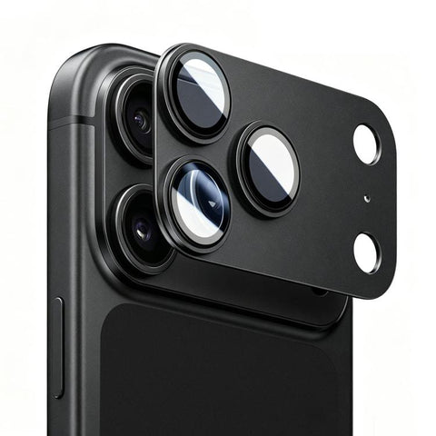 Kalebol Imitation Step-Style AR+AF Anti-Reflection Coating One-Piece Metal Lens Film, For iPhone 18 Pro, For iPhone 18 Pro Max