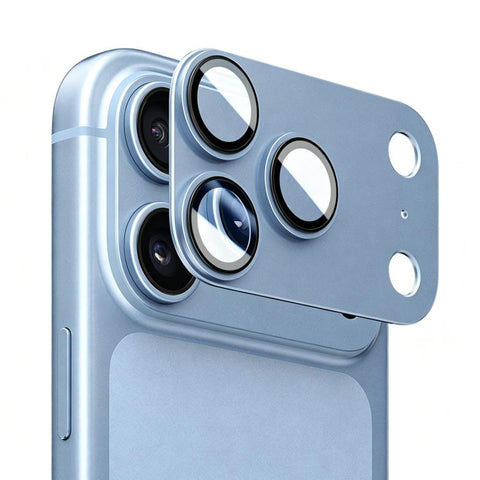 Kalebol Imitation Step-Style AR+AF Anti-Reflection Coating One-Piece Metal Lens Film, For iPhone 18 Pro, For iPhone 18 Pro Max