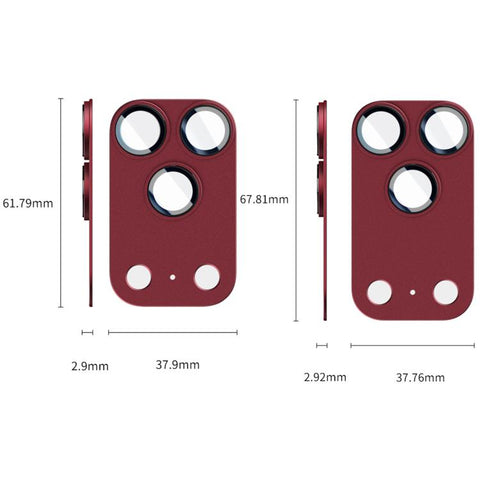 Kalebol Imitation Step-Style AR+AF Anti-Reflection Coating One-Piece Metal Lens Film, For iPhone 18 Pro, For iPhone 18 Pro Max