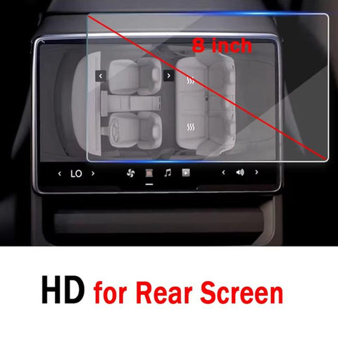 8 inch Screen Rear Seat Anti-Fingerprint HD Curved-Edge Tempered Glass Film, For Tesla Model Y Refresh 2025, For Tesla Model 3 Refresh, For Tesla Model 3 / Y