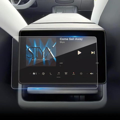 8 inch Screen Rear Seat Anti-Fingerprint HD Curved-Edge Tempered Glass Film, For Tesla Model Y Refresh 2025, For Tesla Model 3 Refresh, For Tesla Model 3 / Y