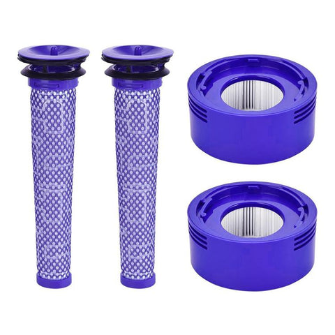 JUNSUNMAY Post & Pre Filters Replacements for Dyson V8 / V7 Vacuum, 2 in 1, 4 in 1
