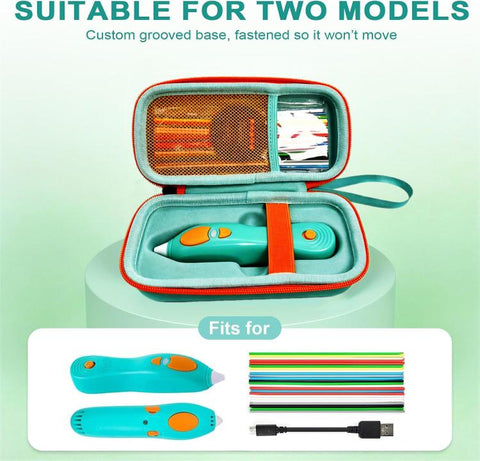 For 3Doodler Start+ Essentials 2024 / 2023 3D Printing Pen Portable Hard Storage Bag, For 3Doodler Start+ Essentials 2024 / 2023 (Teal)