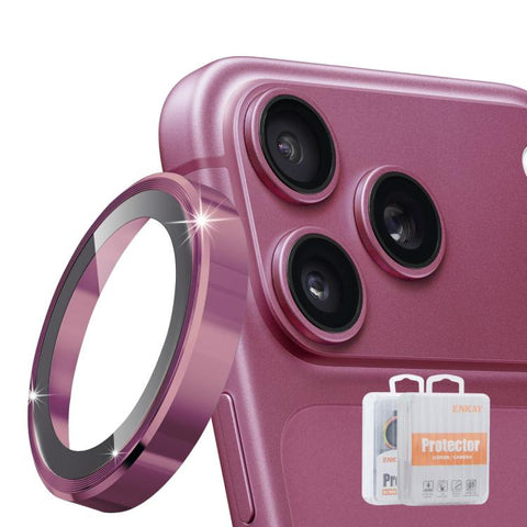 ENKAY 9H Rear Lens Aluminium Alloy Tempered Glass Film, For iPhone 18 Pro / 18 Pro Max