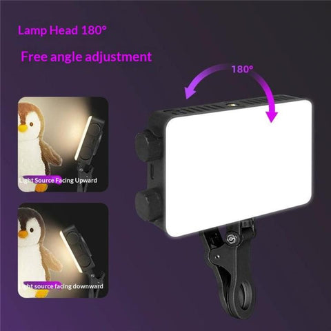 MJ-15 For Live Streaming Photography Portable RGB LED Fill Light with Dual Knob, MJ-15