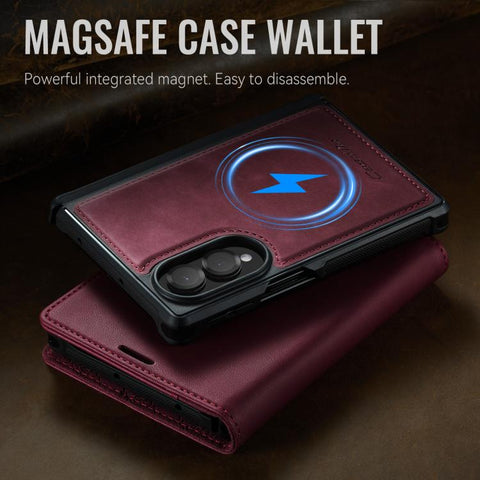 CaseMe C49 Magnetic RFID Blocking Detachable Wallet Leather Phone Case, For Galaxy Z Fold8 5G, For Galaxy Z Fold8 Ultra 5G