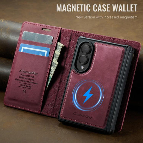 CaseMe C49 Magnetic RFID Blocking Detachable Wallet Leather Phone Case, For Galaxy Z Fold8 5G, For Galaxy Z Fold8 Ultra 5G