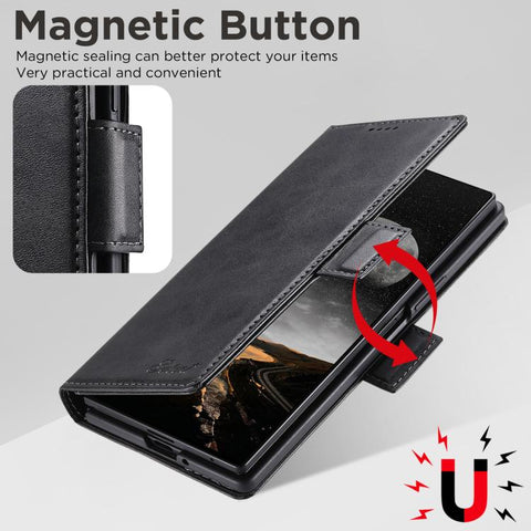 Suteni Calf Texture Horizontal Flip Leather Phone Case, For Galaxy Z Fold8 Ultra 5G, For Galaxy Z Fold8  5G, For Galaxy Z Fold7 5G