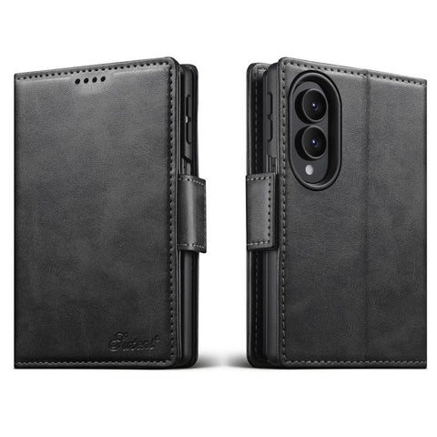 Suteni Calf Texture Horizontal Flip Leather Phone Case, For Galaxy Z Fold8 Ultra 5G, For Galaxy Z Fold8  5G, For Galaxy Z Fold7 5G