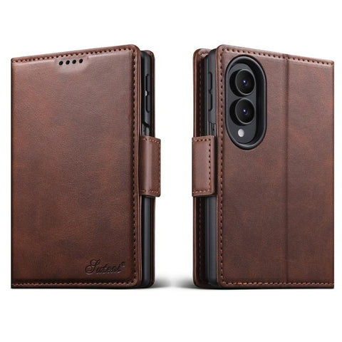 Suteni Calf Texture Horizontal Flip Leather Phone Case, For Galaxy Z Fold8 Ultra 5G, For Galaxy Z Fold8  5G, For Galaxy Z Fold7 5G