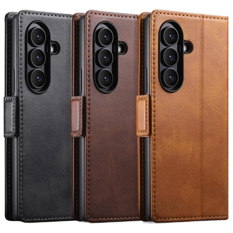 Suteni Calf Texture Horizontal Flip Leather Phone Case, For Galaxy Z Fold8 Ultra 5G, For Galaxy Z Fold8  5G, For Galaxy Z Fold7 5G