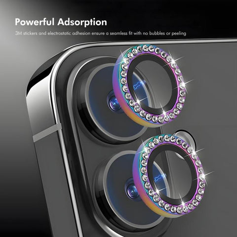 ENKAY AR Anti-reflection Individual Diamond Ring Camera Lens Glass Full Film, For iPhone 18 Pro / 18 Pro Max