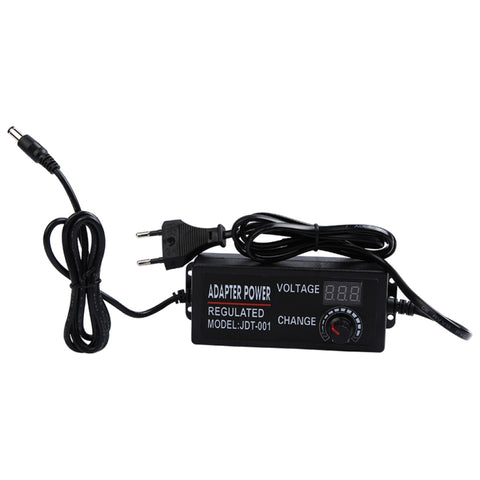 AC To DC Adjustable Voltage Power Adapter Universal Power Supply Display Screen Power Switching Charger, US 3-12-5A, EU 3-12-5A, US 3-24V-2A, EU 3-24V-2A, US 9-24V-3A, EU 9-24V-3A