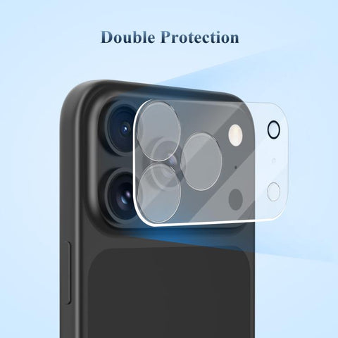 2Pcs/Set LeReach TF Series 3D Full Coverage Version HD Wear-Resistant Camera Lens Glass Film, For iPhone 18 Pro, For iPhone 18 Pro Max