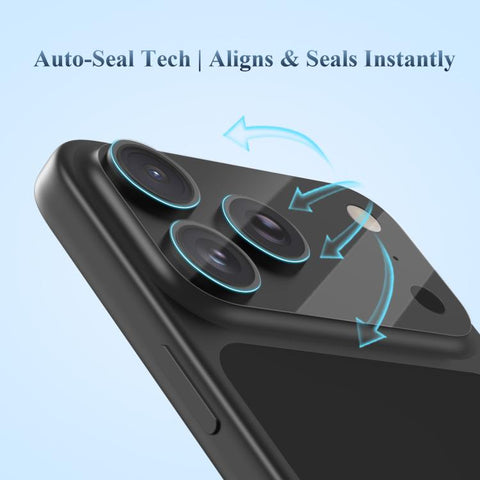 2Pcs/Set LeReach TF Series 3D Full Coverage Version HD Wear-Resistant Camera Lens Glass Film, For iPhone 18 Pro, For iPhone 18 Pro Max
