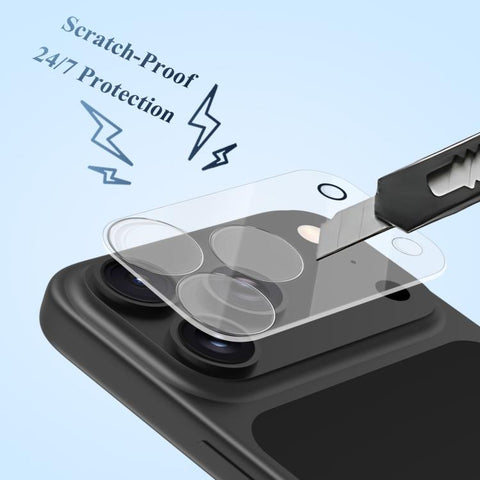 2Pcs/Set LeReach TF Series 3D Full Coverage Version HD Wear-Resistant Camera Lens Glass Film, For iPhone 18 Pro, For iPhone 18 Pro Max