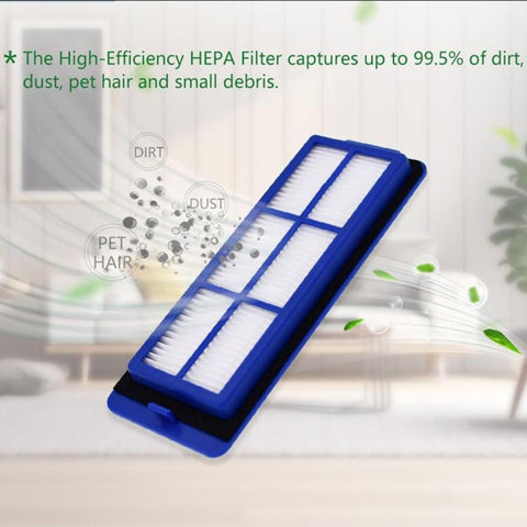 JUNSUNMAY 4 PCS/Pack Sweeper Clean Filters for Eufy RoboVac 11S Max / 15C Max / 30C Max / 25C Max / G10 / G20 / G30 Edge / G30 Verge / G32 Pro