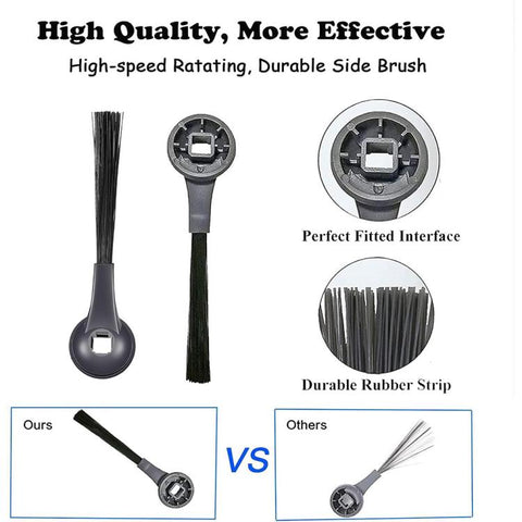 JUNSUNMAY 6 PCS/Pack Side Brush for Shark AV2501S / AV2501AE / RV2502AE