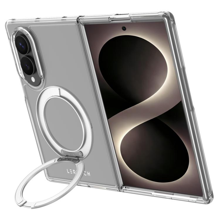 LeReach TOC Crystal Series Armor Rotation Holder Magnetic Phone Case, For Galaxy Z Fold8 5G