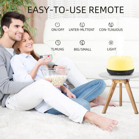 300ml Aromatherapy Diffuser, Essential Oil Diffuser with 7 Color Changing LED Lights, Ultrasonic Cool Mist Humidifier for Bedroom, Home, Office, White Wood Grain, Light Wood Grain, White, Dark Wood Grain