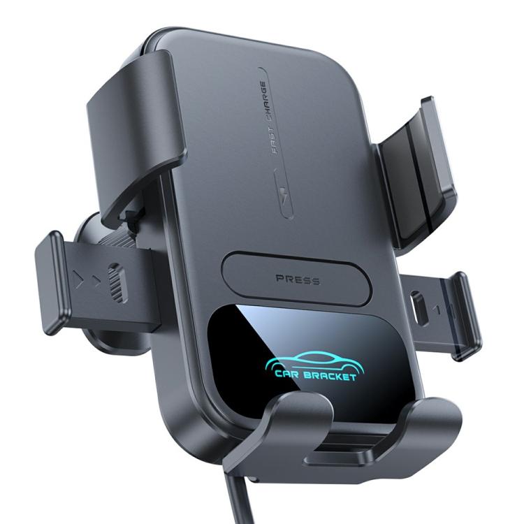 X17 15W Qi Wireless Charger Car 360-Degree Rotating Air Vent Phone Holder, X17
