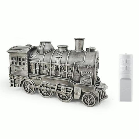 Vintage Railway Humidifier 300ml Jellyfish Mist Aroma Diffuser 4 LED Light Modes Remote Timer Christmas Birthday Creative Gift, US Plug, UK Plug, EU Plug, AU Plug