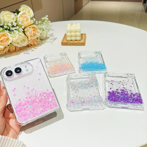 Sequins Glitter Gradient Epoxy TPU Phone Case, For iPhone Duo