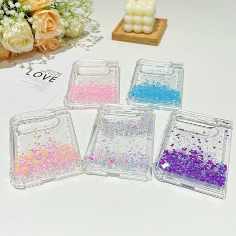 Sequins Glitter Gradient Epoxy TPU Phone Case, For iPhone Duo