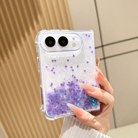 Sequins Glitter Gradient Epoxy TPU Phone Case, For iPhone Duo