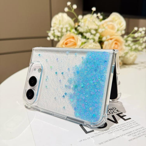 Sequins Glitter Gradient Epoxy TPU Phone Case, For iPhone Duo