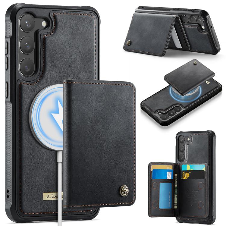 CaseMe Me80 Series Detachable Wallet Magnetic RFID Vegan Leather Phone Case, For Galaxy S23 5G