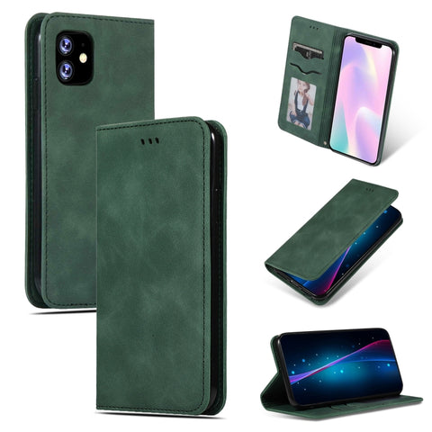 Retro Skin Feel Business Magnetic Horizontal Flip Leather Case for iPhone XIR 2019, For iPhone 11