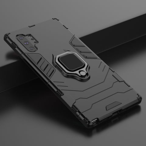 PC + TPU Shockproof Protective Case with Magnetic Ring Holder for Samsung Galaxy Note10Pro, For Galaxy Note10 Pro