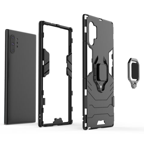 PC + TPU Shockproof Protective Case with Magnetic Ring Holder for Samsung Galaxy Note10Pro, For Galaxy Note10 Pro