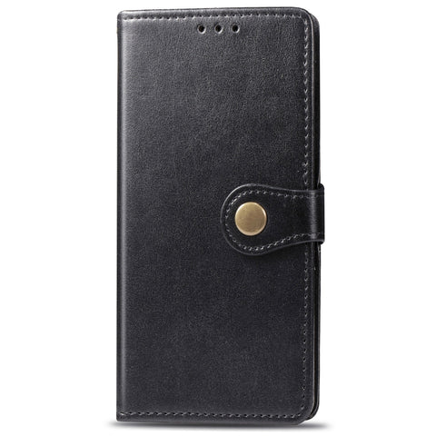 Retro Solid Color Leather Buckle Mobile Phone Protection Leather Case with Photo Frame & Card Slot & Wallet & Bracket Function for Galaxy S10 Plus, For Galaxy S10+