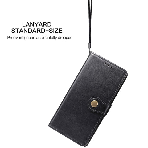 Retro Solid Color Leather Buckle Mobile Phone Protection Leather Case with Photo Frame & Card Slot & Wallet & Bracket Function for Galaxy S10 Plus, For Galaxy S10+