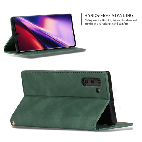 Retro Skin Feel Business Magnetic Horizontal Flip Leather Case for Galaxy Note 10, For Galaxy Note 10