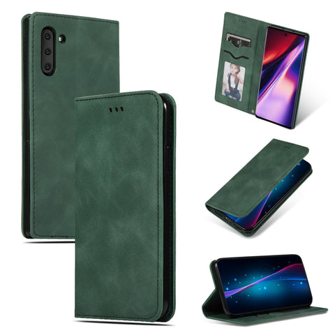 Retro Skin Feel Business Magnetic Horizontal Flip Leather Case for Galaxy Note 10, For Galaxy Note 10