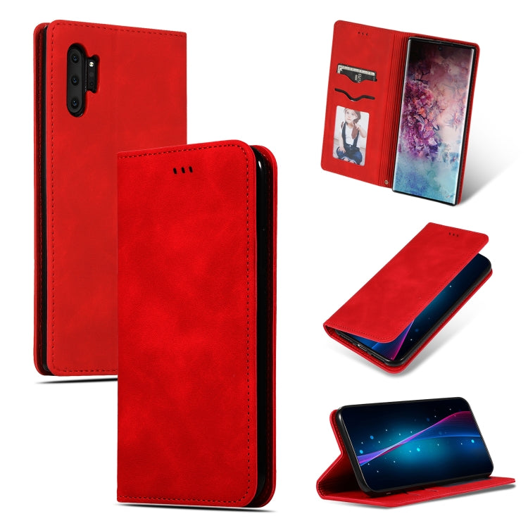 Retro Skin Feel Business Magnetic Horizontal Flip Leather Case for Galaxy Note 10 Pro, For Galaxy Note 10 Pro