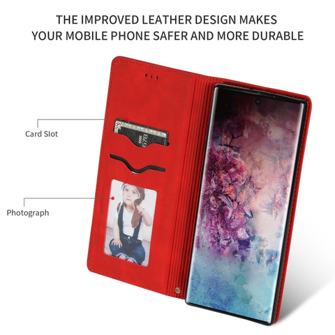Retro Skin Feel Business Magnetic Horizontal Flip Leather Case for Galaxy Note 10 Pro, For Galaxy Note 10 Pro