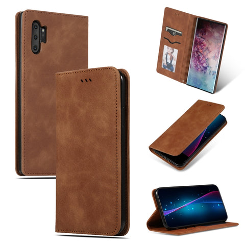 Retro Skin Feel Business Magnetic Horizontal Flip Leather Case for Galaxy Note 10 Pro, For Galaxy Note 10 Pro