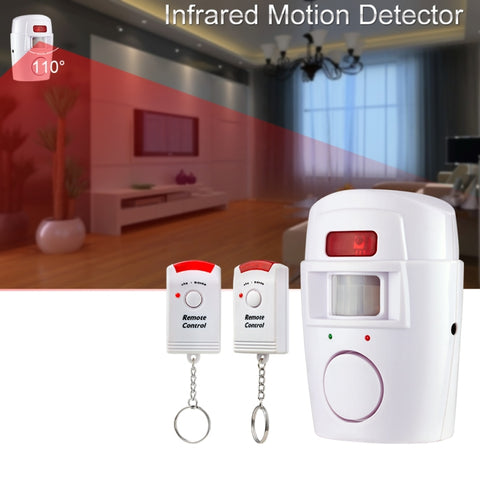 Wireless Remote Controller Wireless Home Security PIR Alert Infrared Sensor Alarm System Anti-theft Motion Detector Alarm 105DB Siren